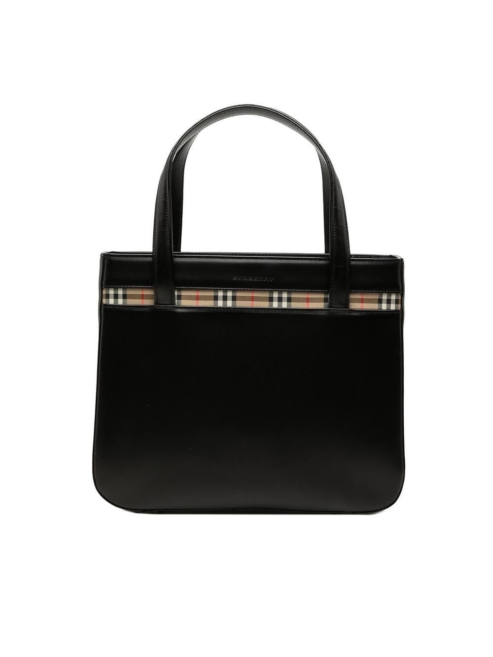 Burberry House Check Trimmed Leather #359948B40B